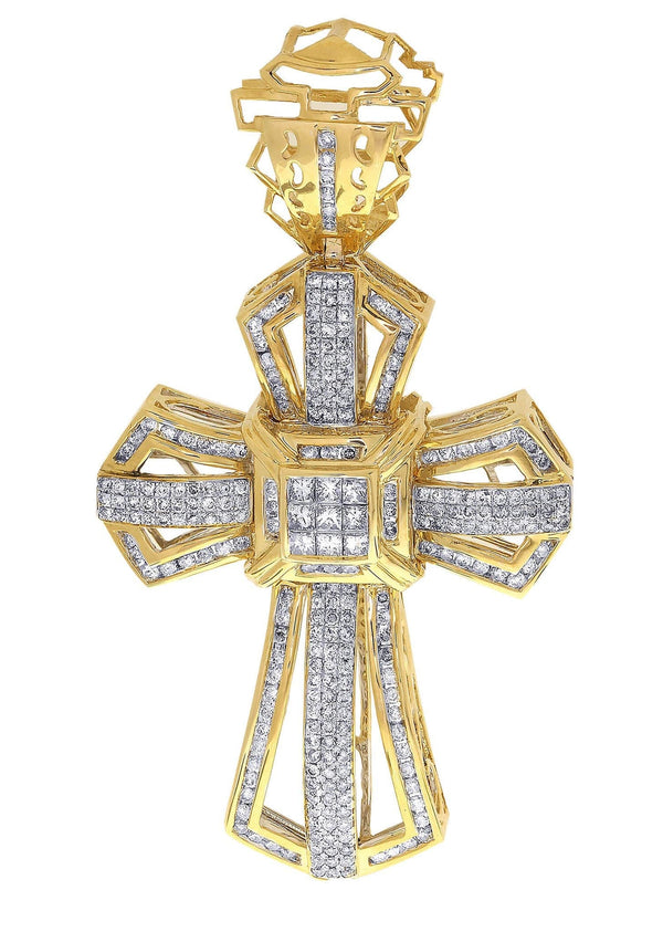 Diamond Cross Pendant| 3.05 Carats| 22.98 Grams