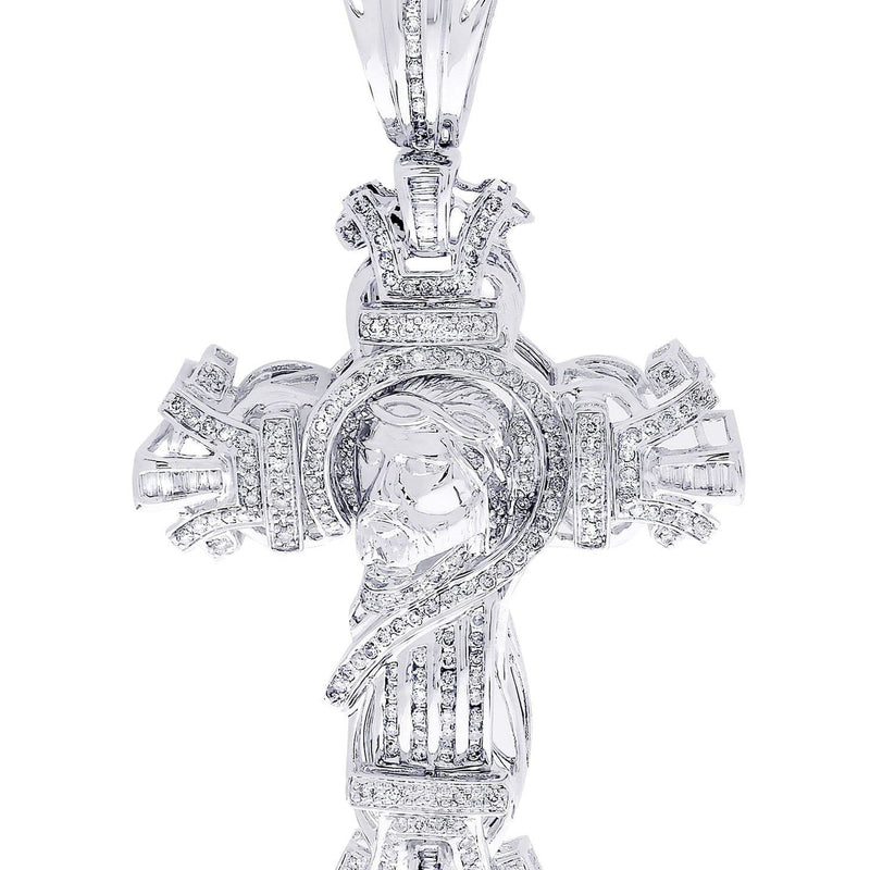 Diamond Cross Pendant| 2.7 Carats| 23.4 Grams