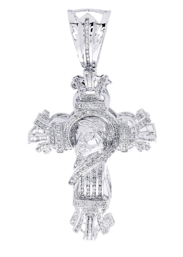 Diamond Cross Pendant| 2.7 Carats| 23.4 Grams