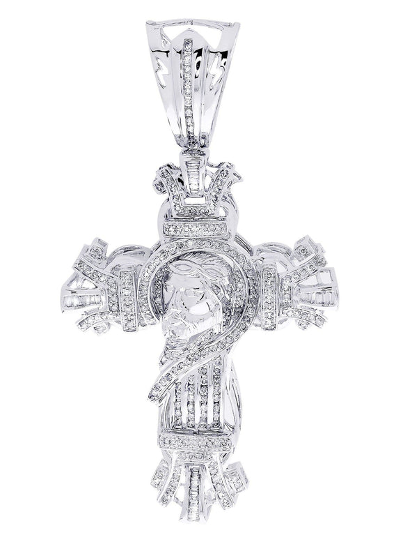Diamond Cross Pendant| 2.7 Carats| 23.4 Grams