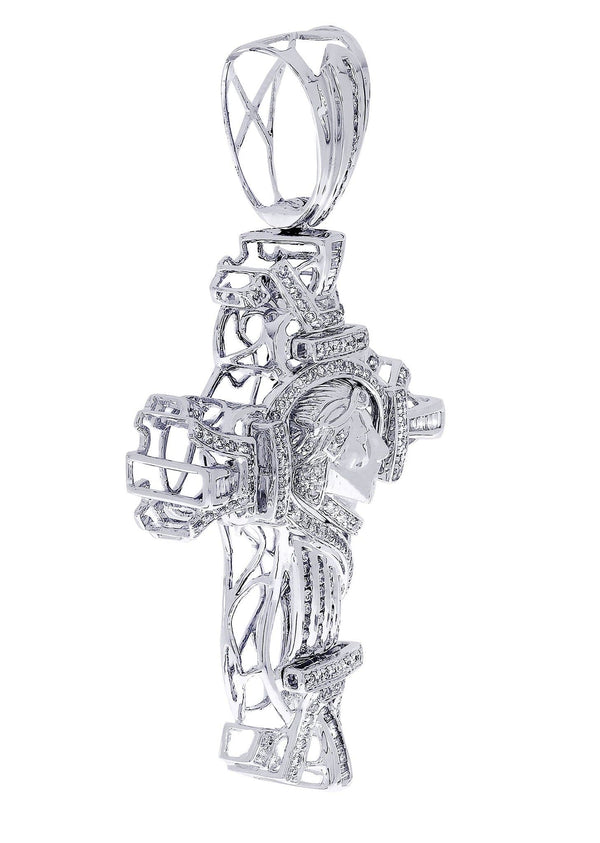 Diamond Cross Pendant| 2.7 Carats| 23.4 Grams