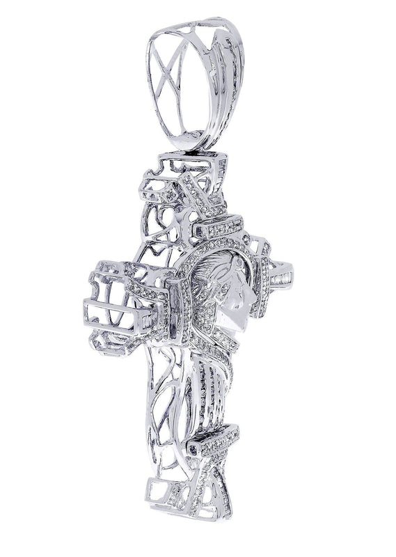 Diamond Cross Pendant| 2.7 Carats| 23.4 Grams