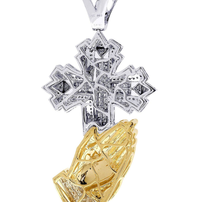 Diamond Cross Pendant| 3.1 Carats| 34.13 Grams