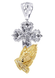 Diamond Cross Pendant| 3.1 Carats| 34.13 Grams