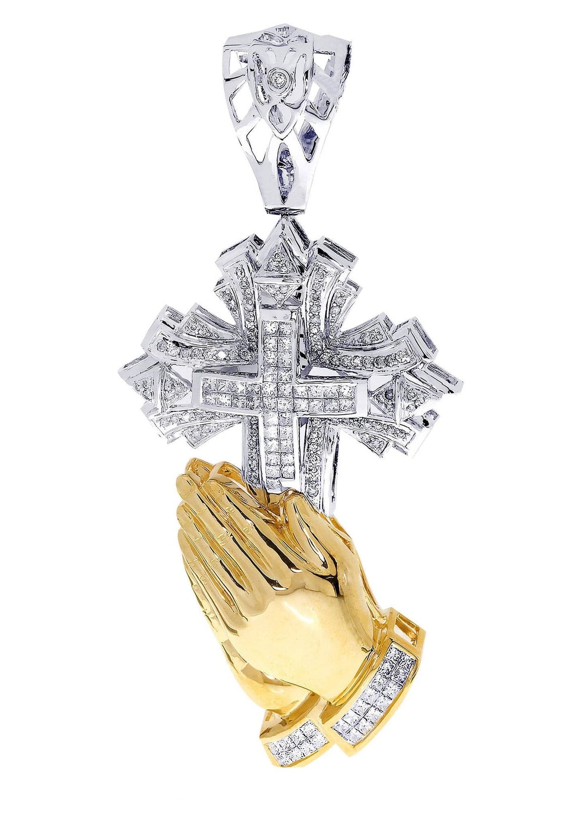 Diamond Cross Pendant| 3.1 Carats| 34.13 Grams