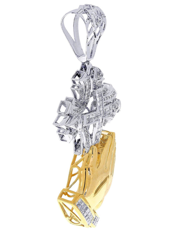 Diamond Cross Pendant| 3.1 Carats| 34.13 Grams