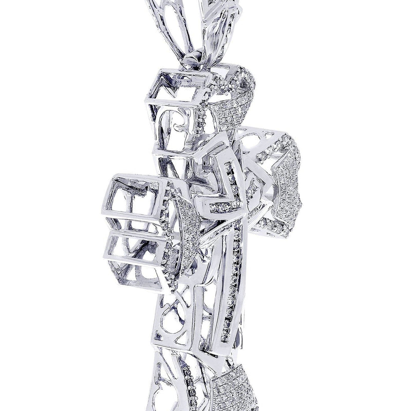 Diamond Cross Pendant| 2.28 Carats| 21.68 Grams