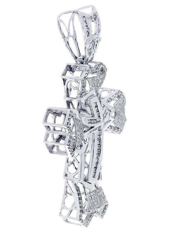 Diamond Cross Pendant| 2.28 Carats| 21.68 Grams