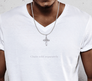 Diamond Cross Pendant| 3.05 Carats| 18.65 Grams