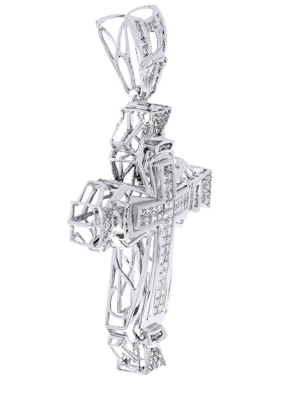 Diamond Cross Pendant| 3.05 Carats| 18.65 Grams