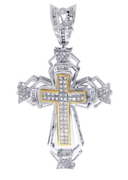 Diamond Cross Pendant| 3.08 Carats| 18.66 Grams