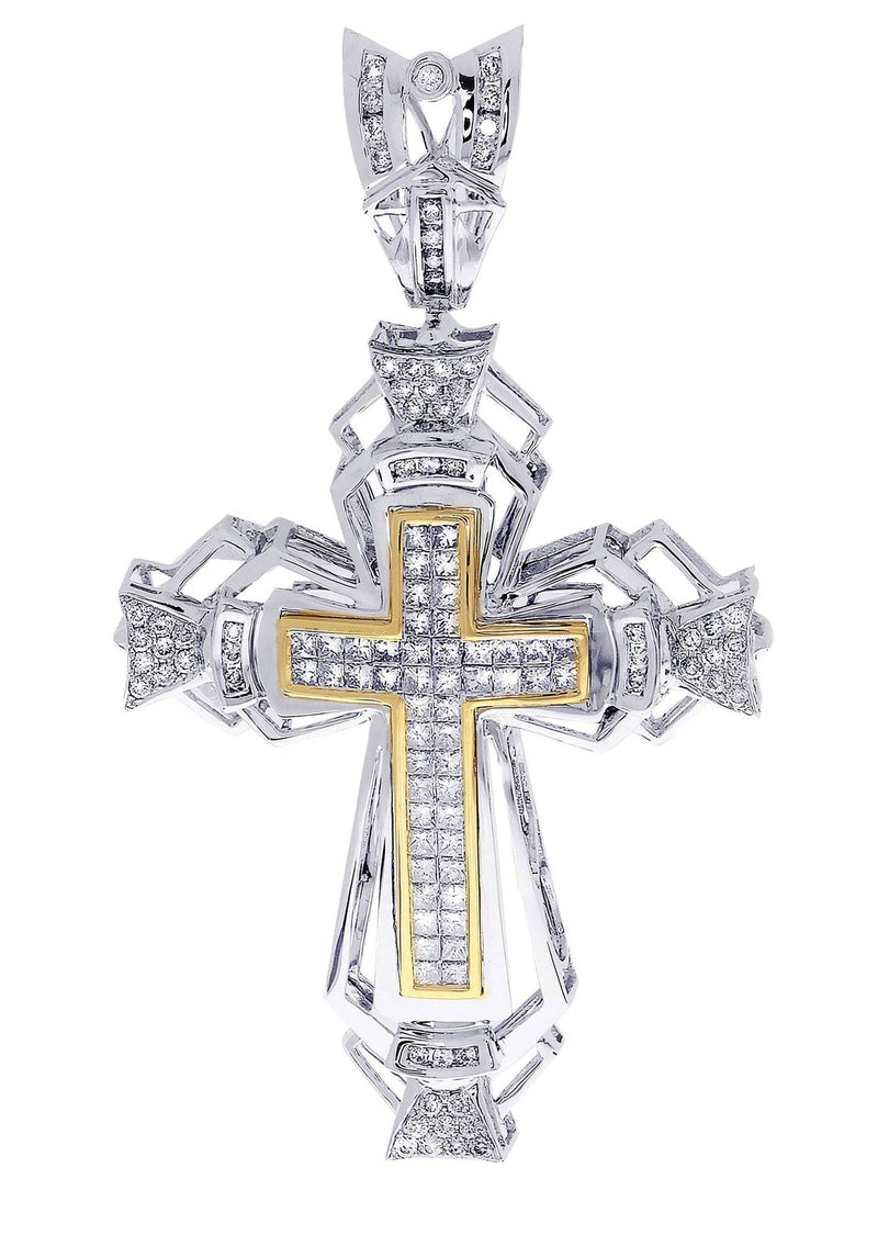 Diamond Cross Pendant| 3.08 Carats| 18.66 Grams