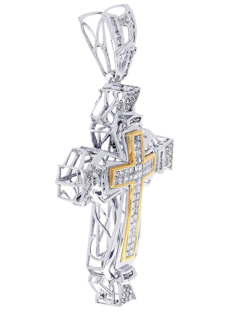 Diamond Cross Pendant| 3.08 Carats| 18.66 Grams