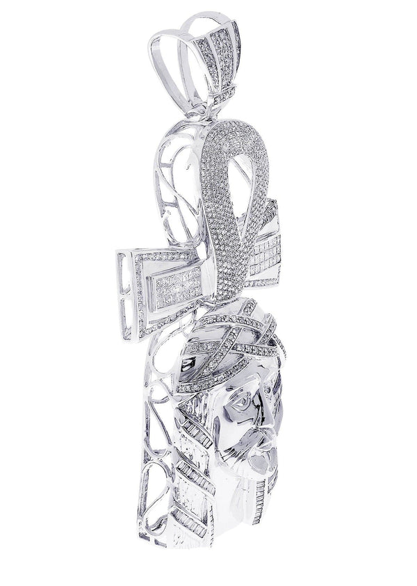 Diamond Cross Pendant| 5.27 Carats| 48.65 Grams