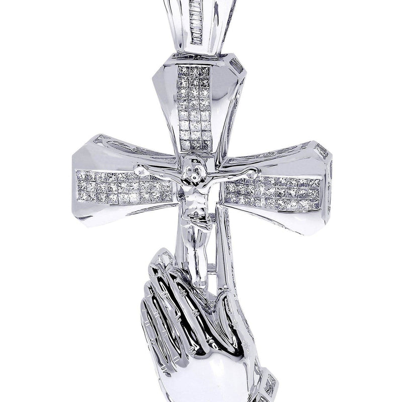 Diamond Cross Pendant| 3.6 Carats| 33.37 Grams