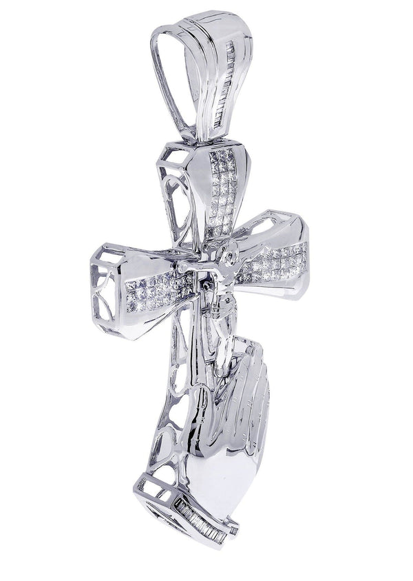 Diamond Cross Pendant| 3.6 Carats| 33.37 Grams