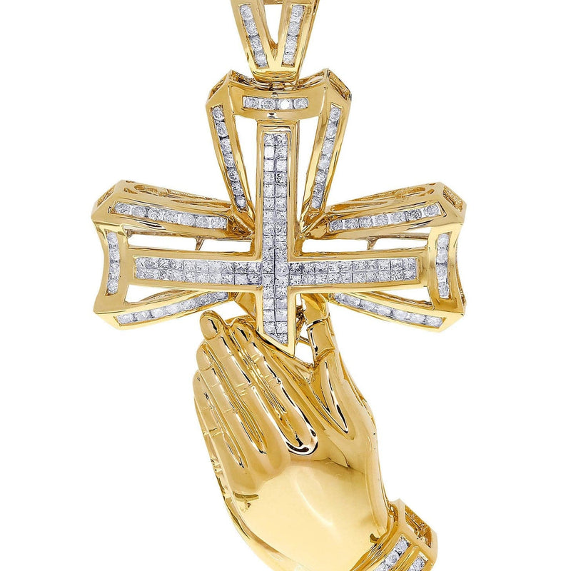 Diamond Cross Pendant| 2.65 Carats| 29.58 Grams