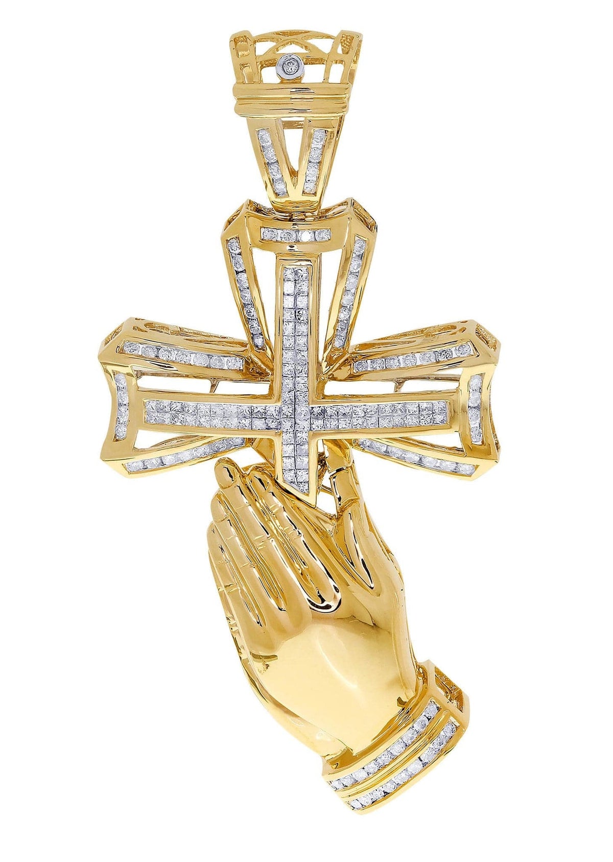Diamond Cross Pendant| 2.65 Carats| 29.58 Grams