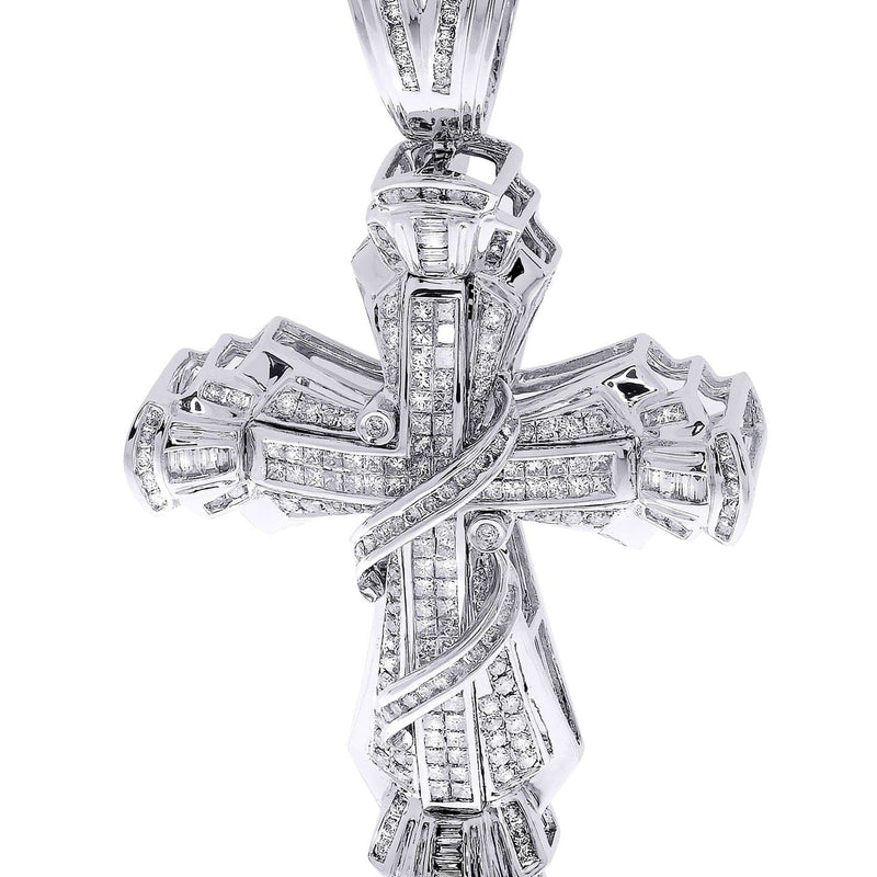 Diamond Cross Pendant| 3.23 Carats| 23.26 Grams