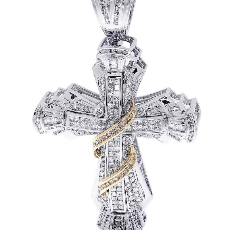 Diamond Cross Pendant| 3.3 Carats| 23.19 Grams