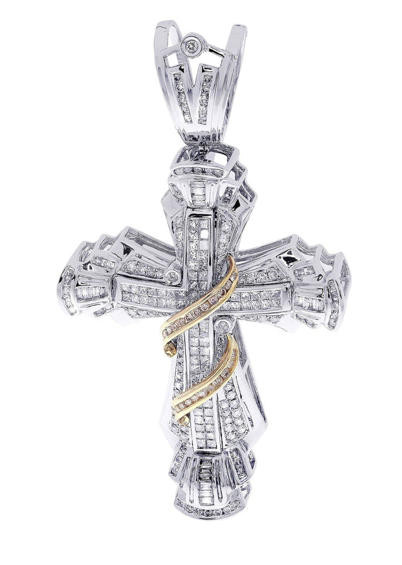Diamond Cross Pendant| 3.3 Carats| 23.19 Grams