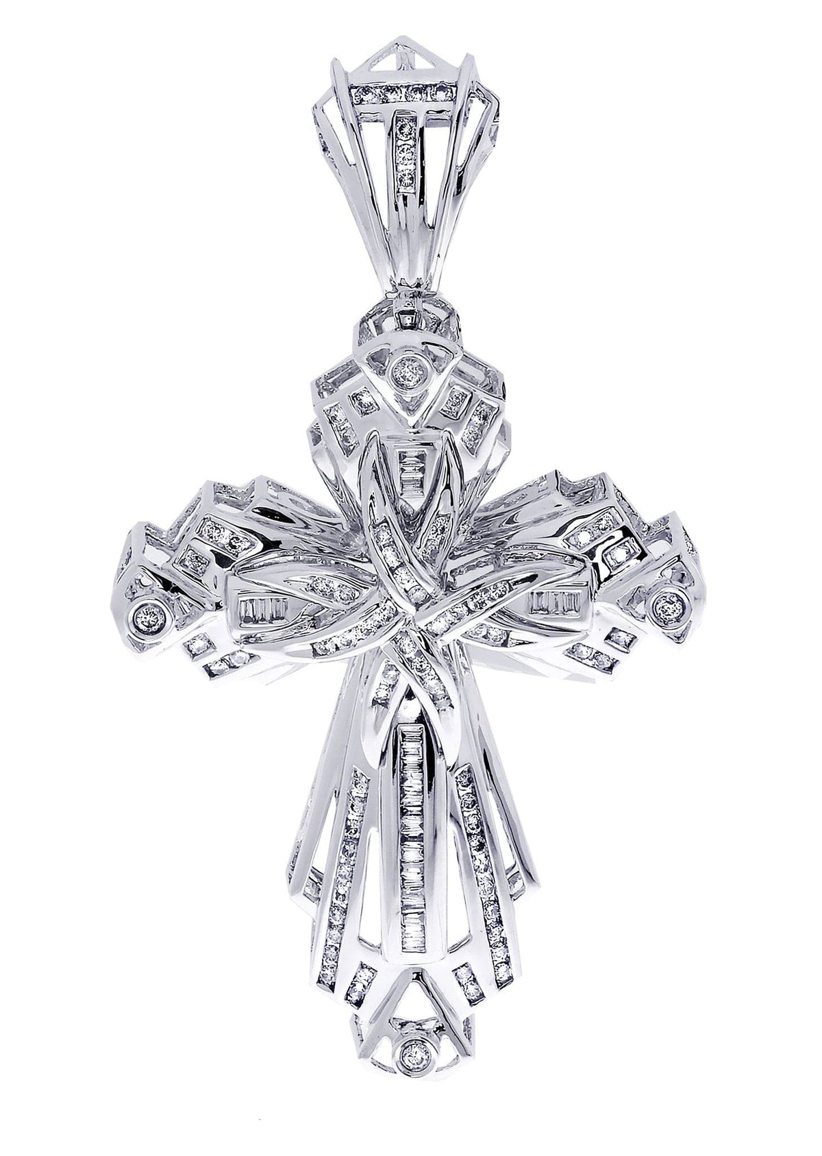 Diamond Cross Pendant| 1.23 Carats| 20.4 Grams