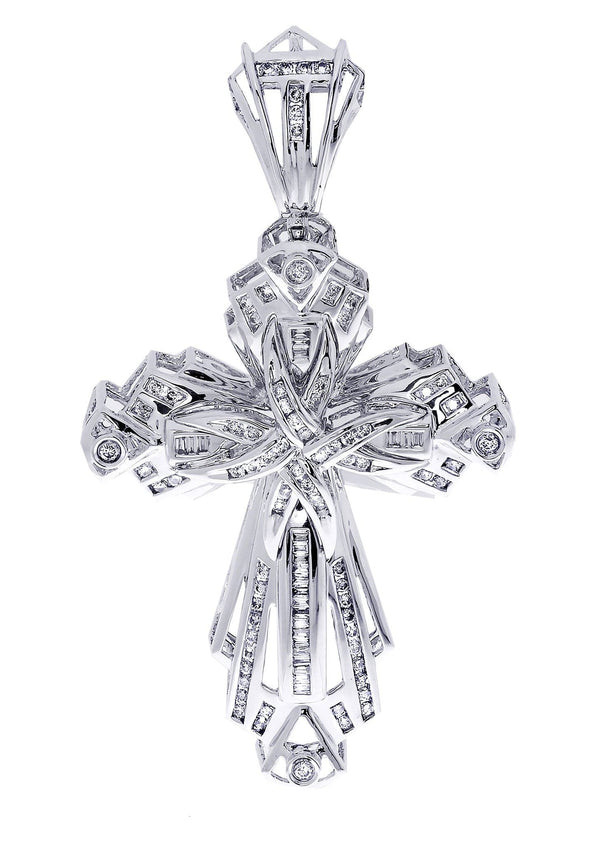 Diamond Cross Pendant| 1.23 Carats| 20.4 Grams