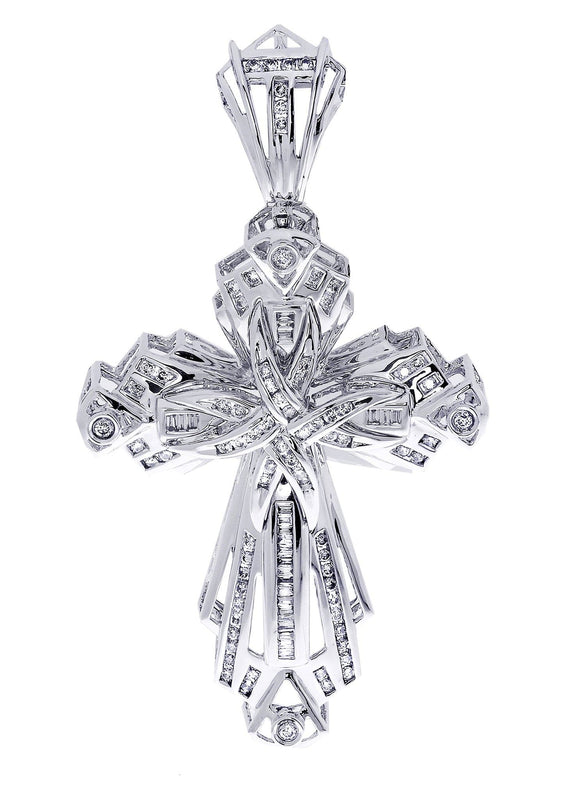 Diamond Cross Pendant| 1.23 Carats| 20.4 Grams