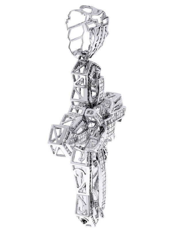 Diamond Cross Pendant| 3.15 Carats| 26.7 Grams