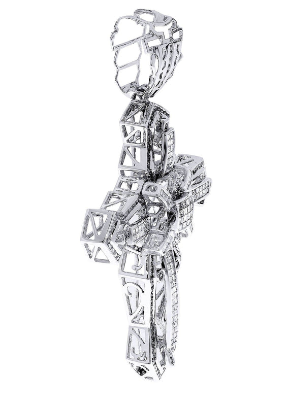 Diamond Cross Pendant| 3.15 Carats| 26.7 Grams