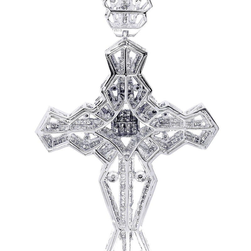Diamond Cross Pendant| 3.15 Carats| 26.44 Grams
