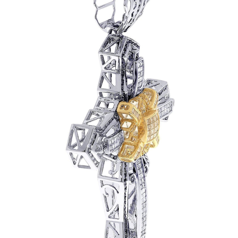 Diamond Cross Pendant| 3.15 Carats| 26.44 Grams
