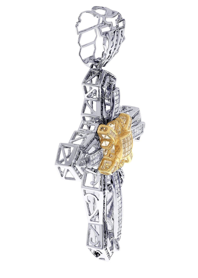 Diamond Cross Pendant| 3.15 Carats| 26.44 Grams