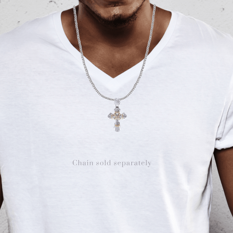 Diamond Cross Pendant| 2.71 Carats| 23.79 Grams