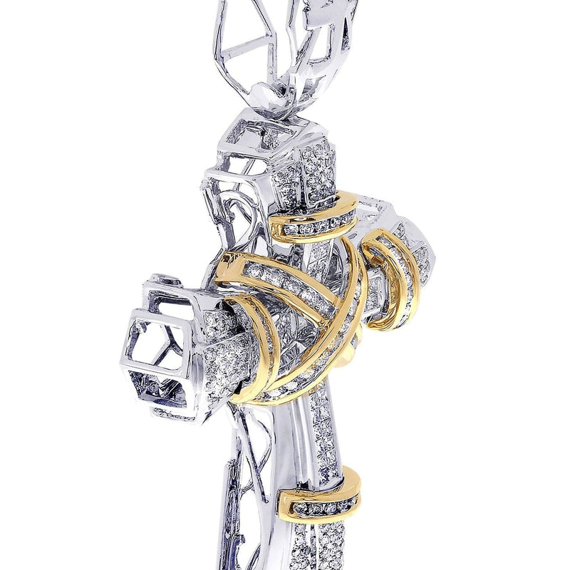 Diamond Cross Pendant| 2.71 Carats| 23.79 Grams
