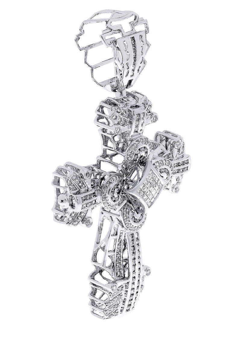 Diamond Cross Pendant| 2.08 Carats| 22.92 Grams