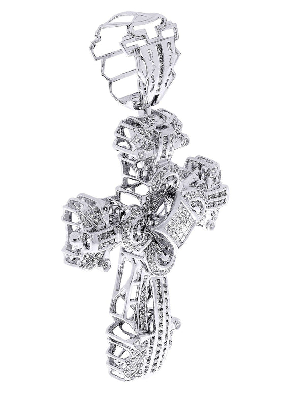 Diamond Cross Pendant| 2.08 Carats| 22.92 Grams