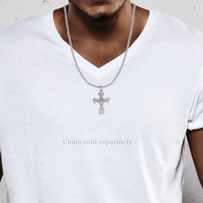 Diamond Cross Pendant| 2.07 Carats| 23.5 Grams