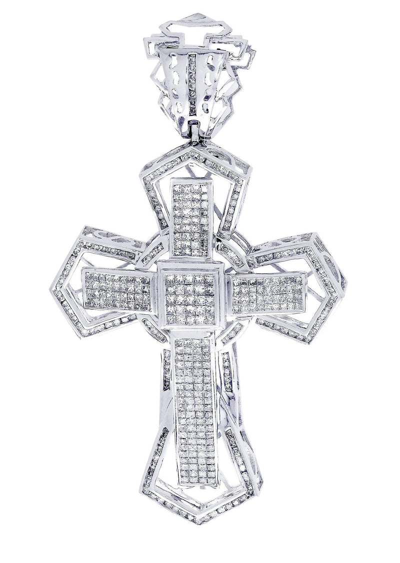 Diamond Cross Pendant| 4.1 Carats| 22.95 Grams