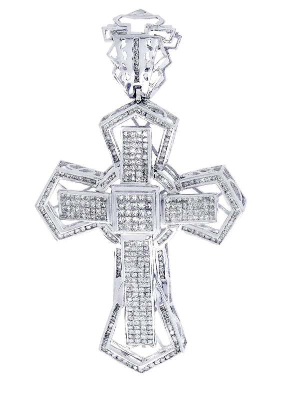 Diamond Cross Pendant| 4.1 Carats| 22.95 Grams