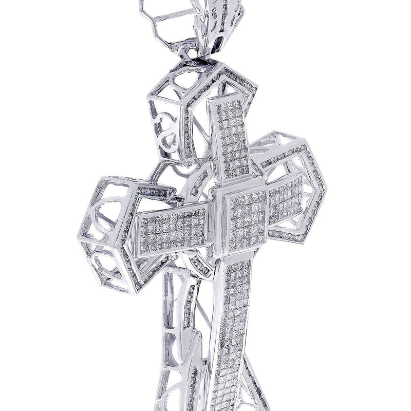Diamond Cross Pendant| 4.1 Carats| 22.95 Grams