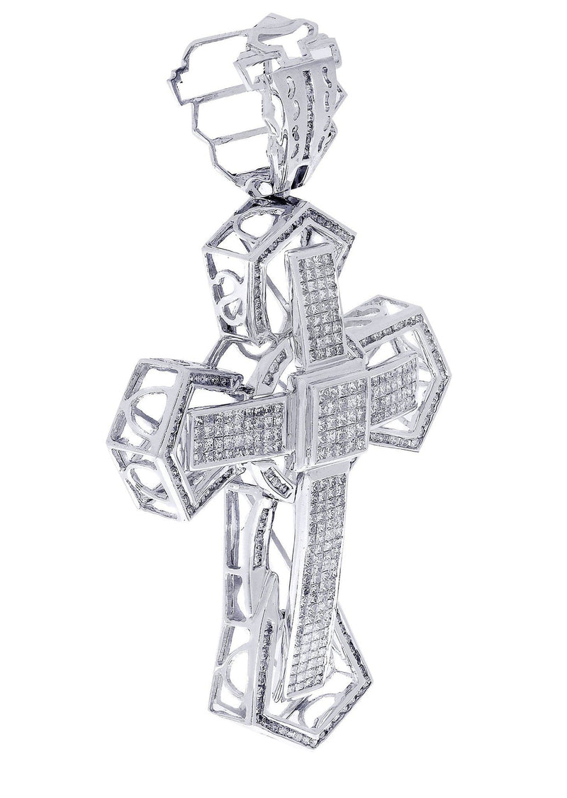Diamond Cross Pendant| 4.1 Carats| 22.95 Grams