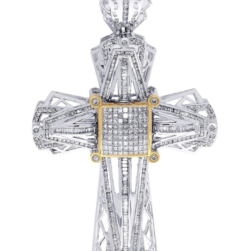 Diamond Cross Pendant| 2.66 Carats| 24.77 Grams