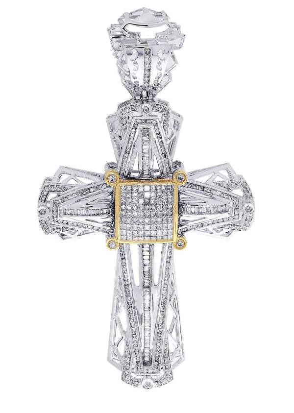 Diamond Cross Pendant| 2.66 Carats| 24.77 Grams