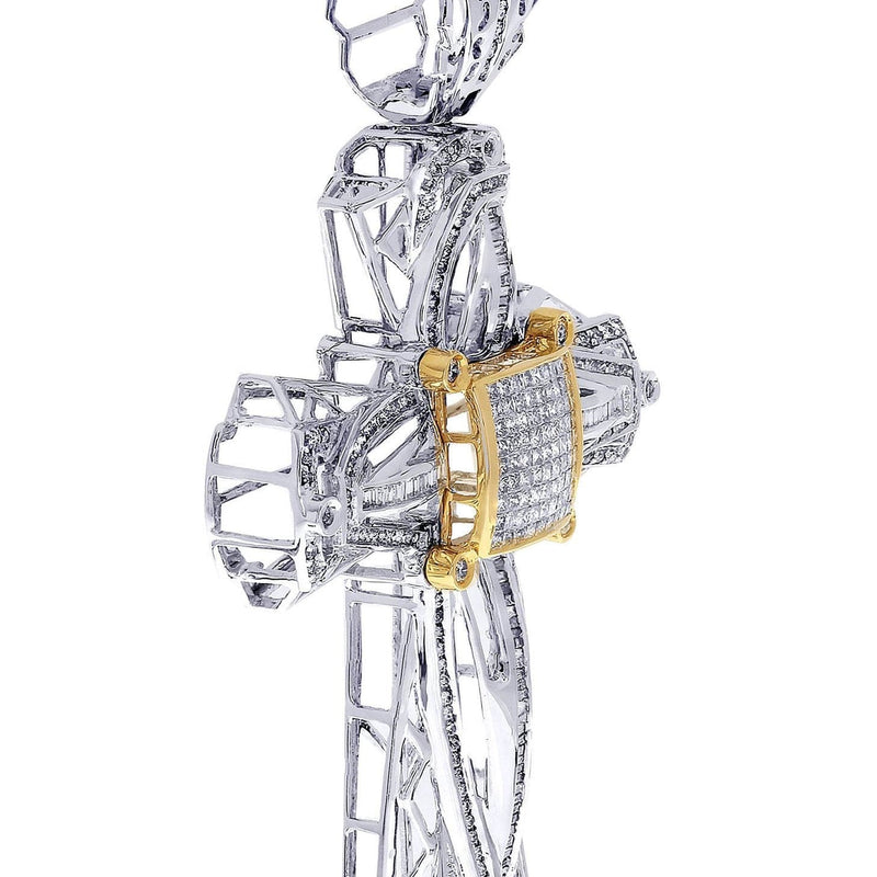 Diamond Cross Pendant| 2.66 Carats| 24.77 Grams