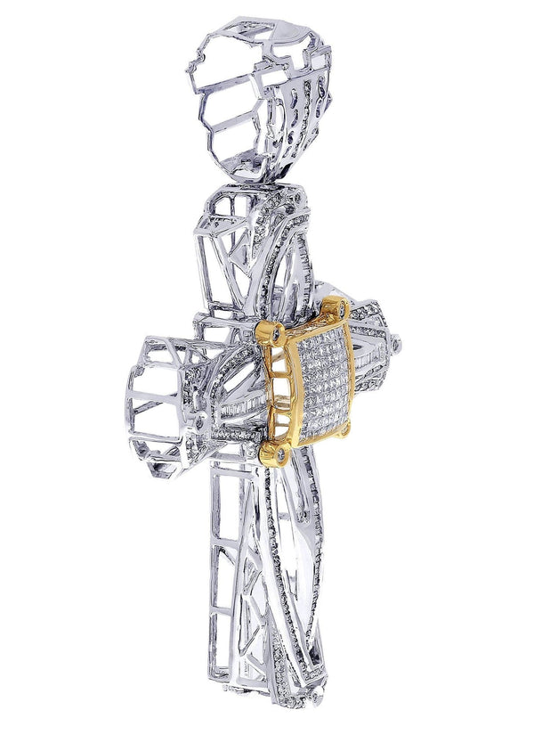 Diamond Cross Pendant| 2.66 Carats| 24.77 Grams