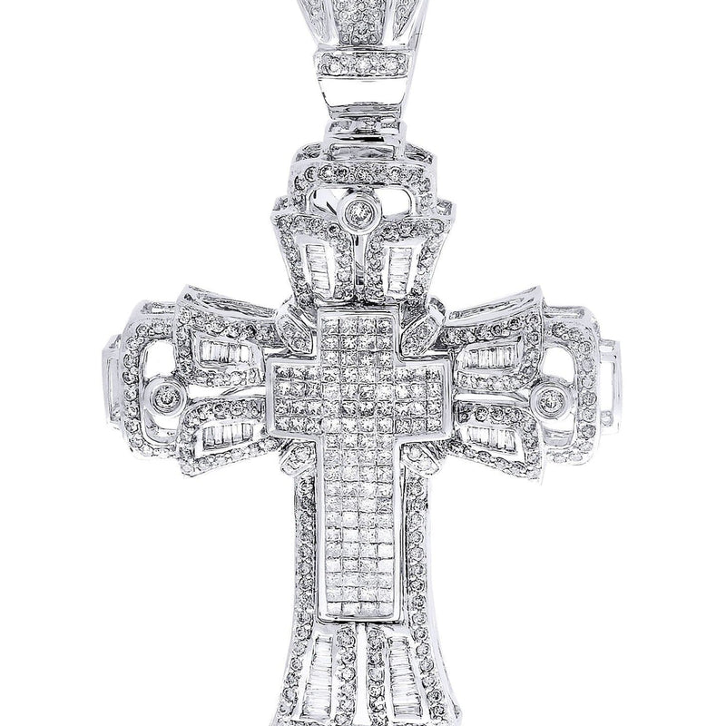 Diamond Cross Pendant| 3.18 Carats| 21.52 Grams