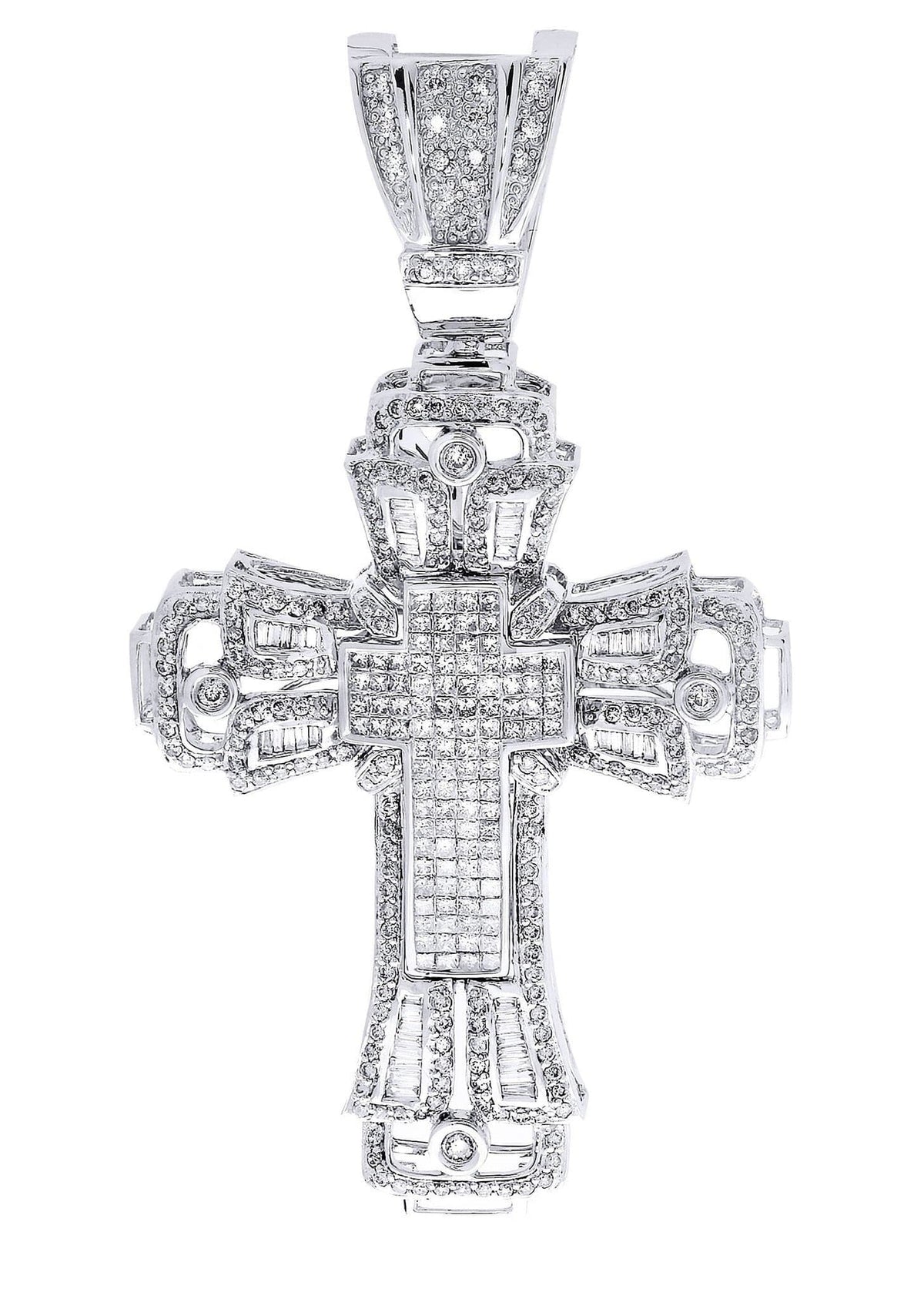 Diamond Cross Pendant| 3.18 Carats| 21.52 Grams