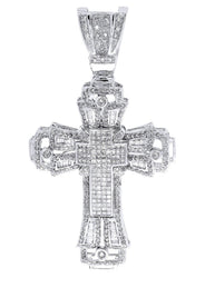 Diamond Cross Pendant| 3.18 Carats| 21.52 Grams