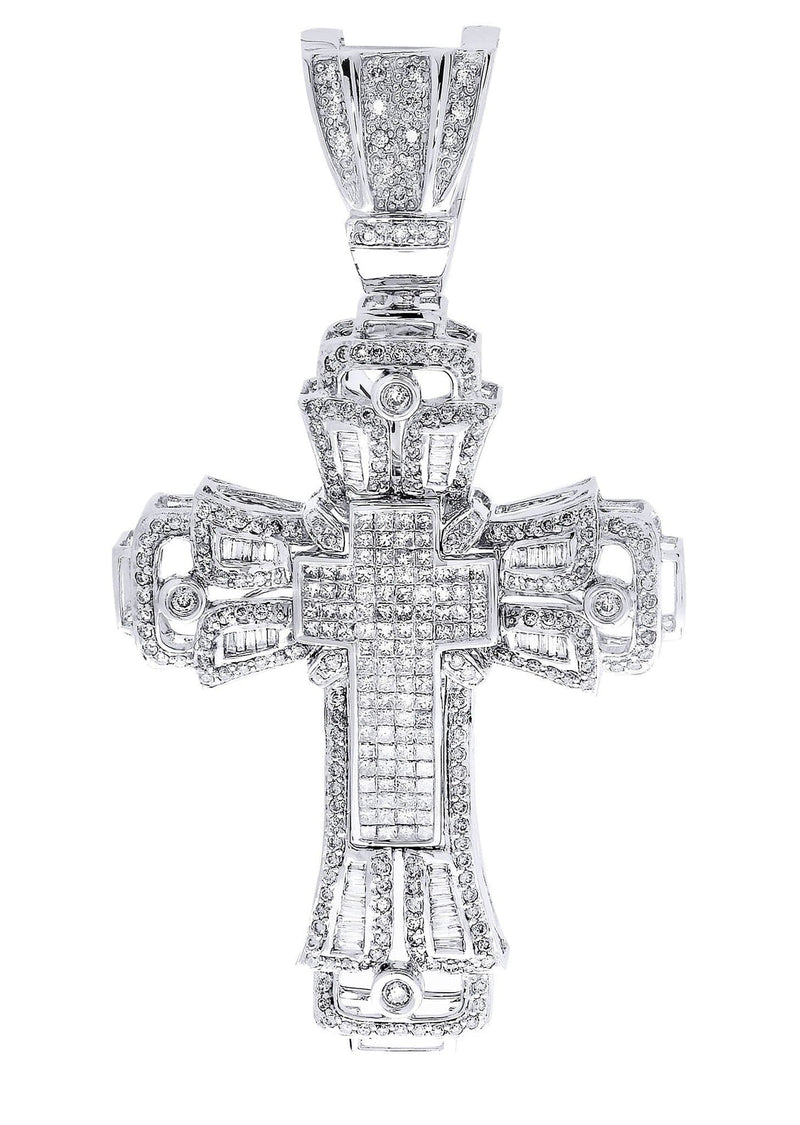 Diamond Cross Pendant| 3.18 Carats| 21.52 Grams